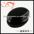 agate stone black oval stone AGOV-6x9